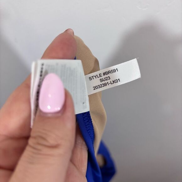 J. CREW BRILLIANT BLUE TIE SHOULDER ONE PIECE SWIMSUIT Size 2X BR591 - Picture 12 of 14